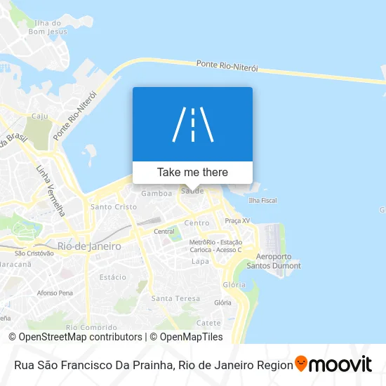 Rua São Francisco Da Prainha map