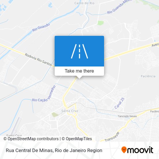 Rua Central De Minas map