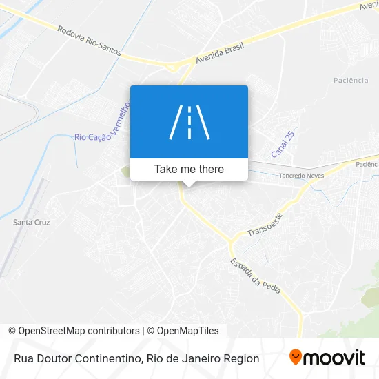 Rua Doutor Continentino map