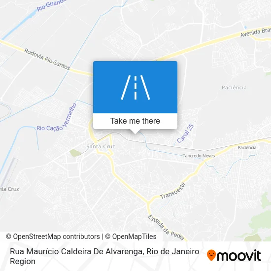Rua Maurício Caldeira De Alvarenga map