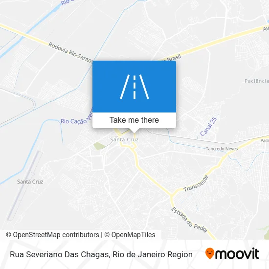 Rua Severiano Das Chagas map