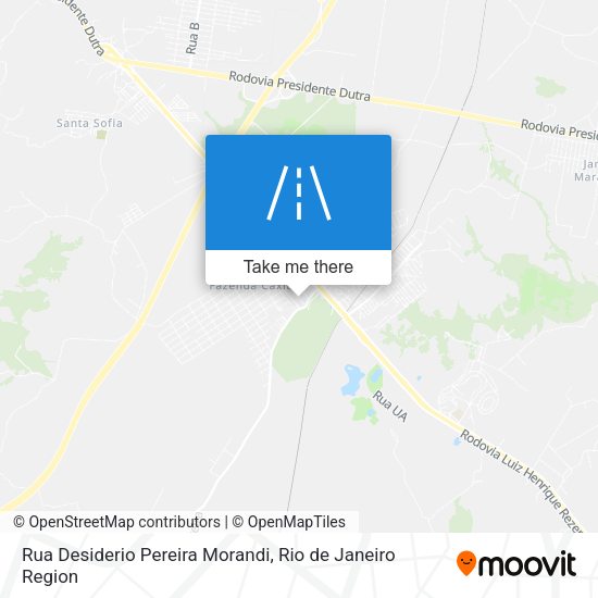Rua Desiderio Pereira Morandi map