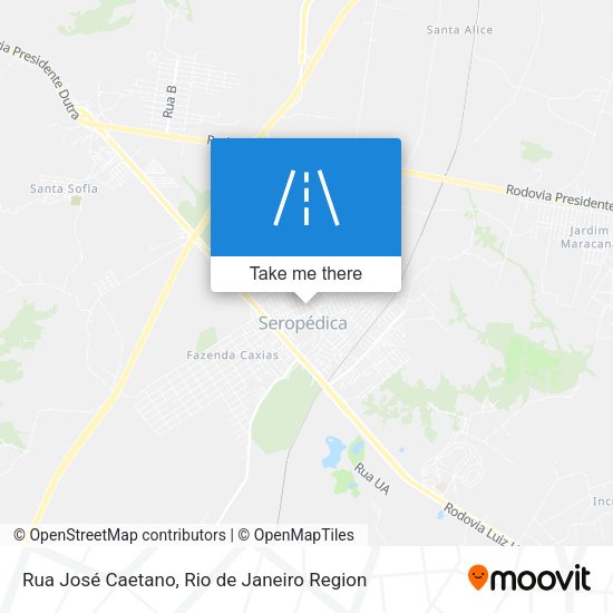 Rua José Caetano map