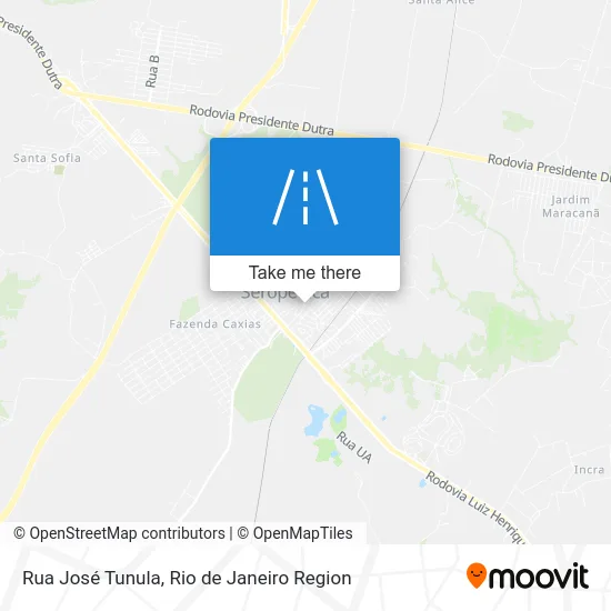 Rua José Tunula map
