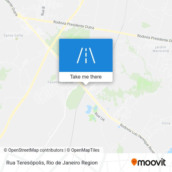 Rua Teresópolis map