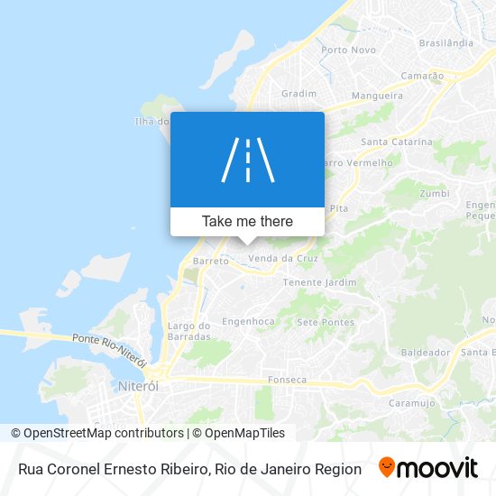 Mapa Rua Coronel Ernesto Ribeiro