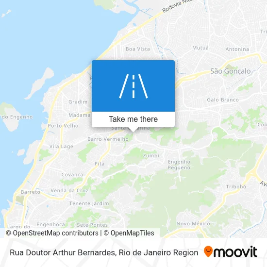 Rua Doutor Arthur Bernardes map