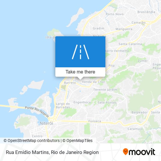 Mapa Rua Emídio Martins