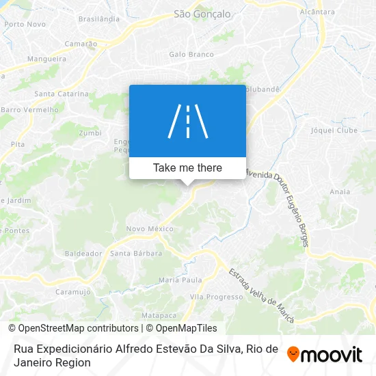 Rua Expedicionário Alfredo Estevão Da Silva map
