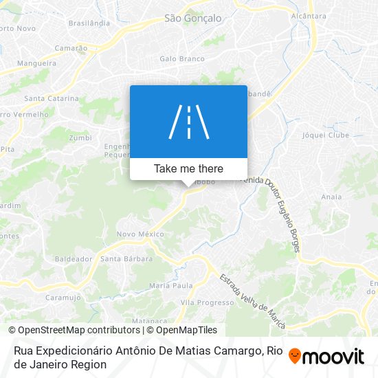 Mapa Rua Expedicionário Antônio De Matias Camargo
