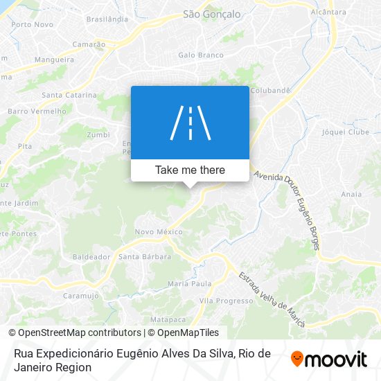 Rua Expedicionário Eugênio Alves Da Silva map