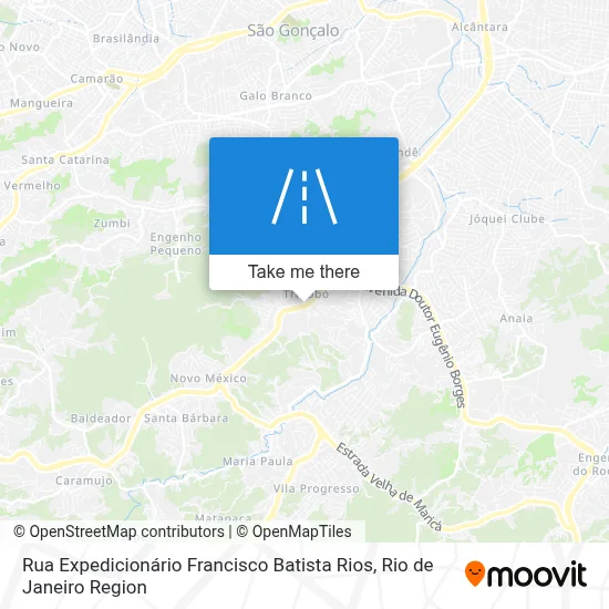 Rua Expedicionário Francisco Batista Rios map