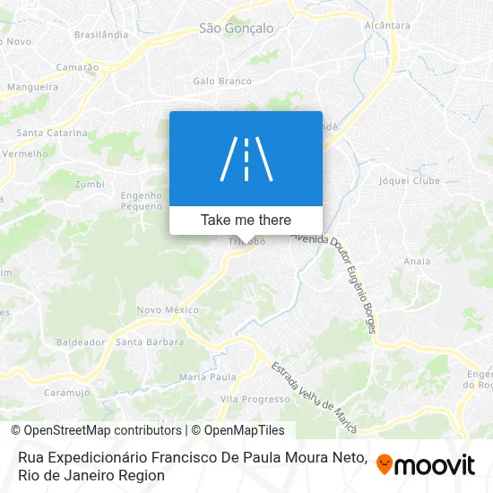 Rua Expedicionário Francisco De Paula Moura Neto map
