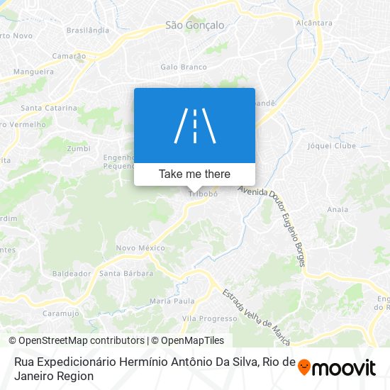 Mapa Rua Expedicionário Hermínio Antônio Da Silva