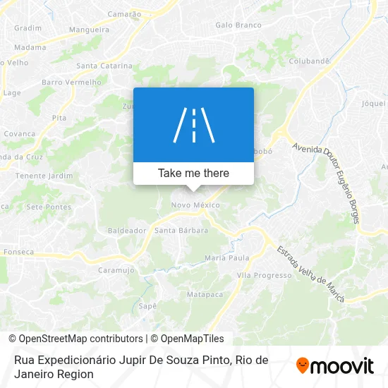 Rua Expedicionário Jupir De Souza Pinto map