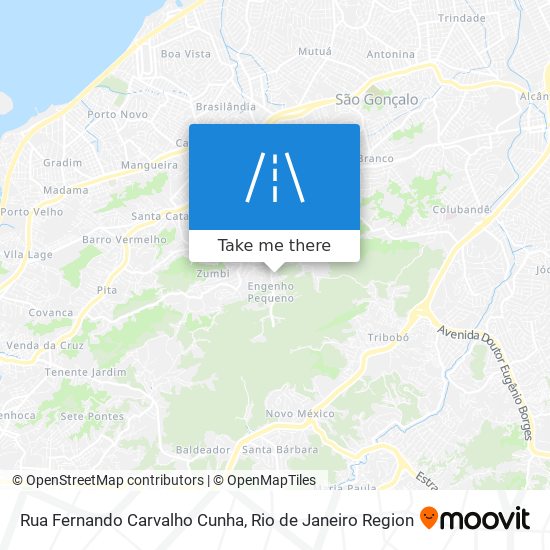 Mapa Rua Fernando Carvalho Cunha