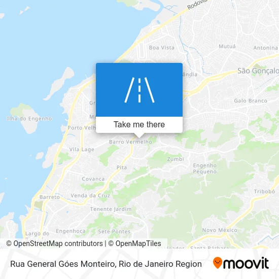 Rua General Góes Monteiro map