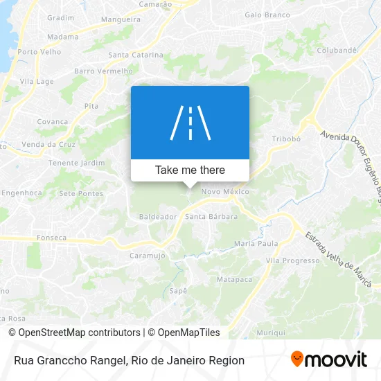 Rua Granccho Rangel map