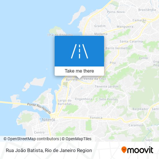 Mapa Rua João Batista