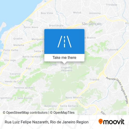 Rua Luiz Felipe Nazareth map