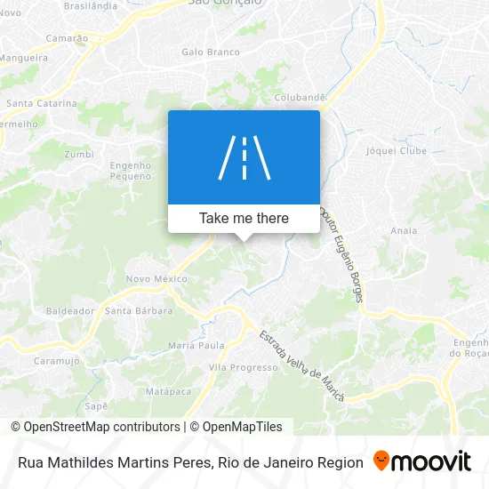 Rua Mathildes Martins Peres map