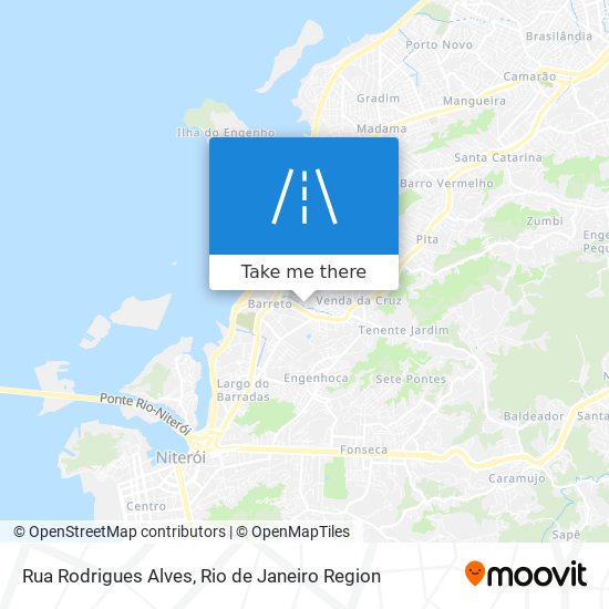 Mapa Rua Rodrigues Alves