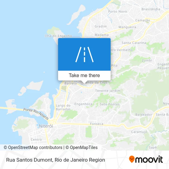 Rua Santos Dumont map