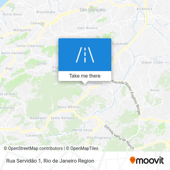 Rua Servidão 1 map
