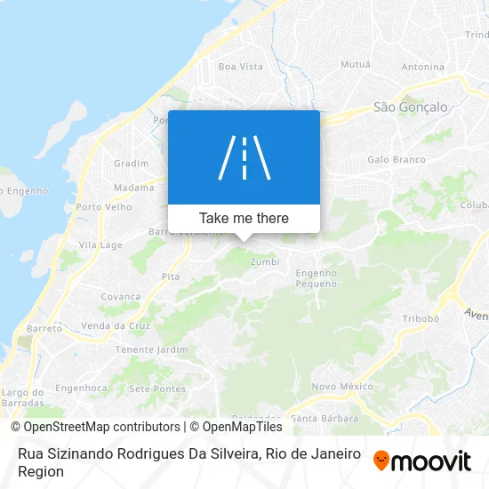 Rua Sizinando Rodrigues Da Silveira map