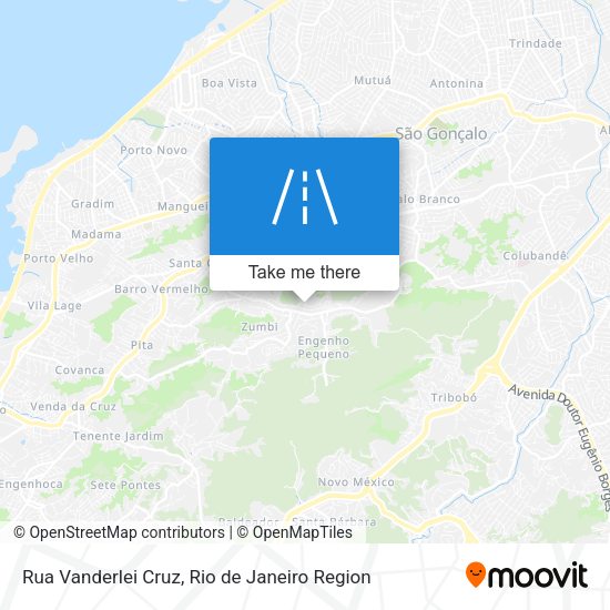 Rua Vanderlei Cruz map