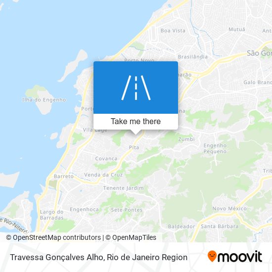 Mapa Travessa Gonçalves Alho