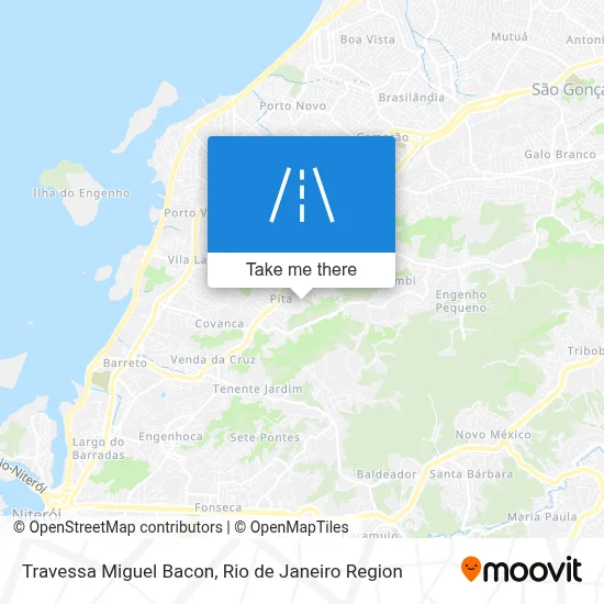 Travessa Miguel Bacon map