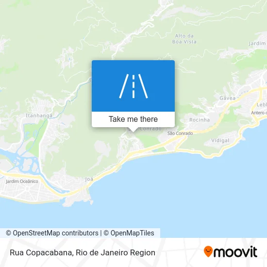Rua Copacabana map