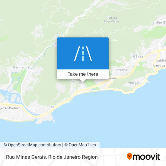 Rua Minas Gerais map