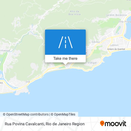 Mapa Rua Povina Cavalcanti