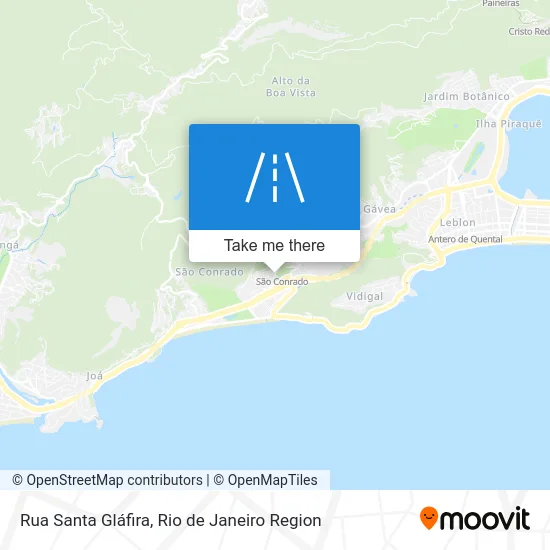 Rua Santa Gláfira map