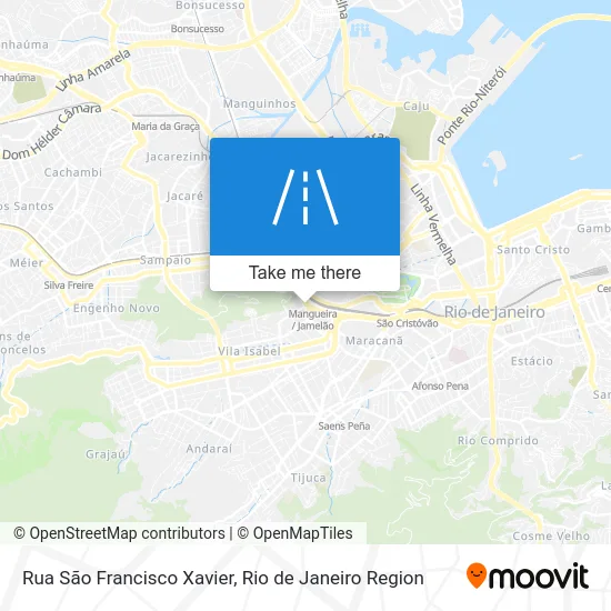 Rua São Francisco Xavier map