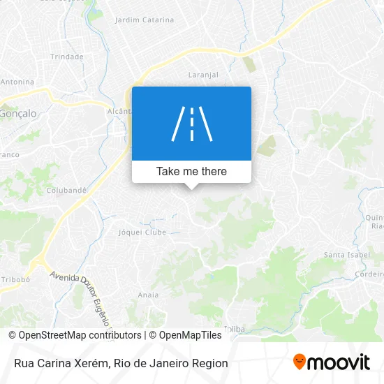 Rua Carina Xerém map