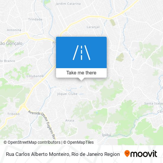 Mapa Rua Carlos Alberto Monteiro