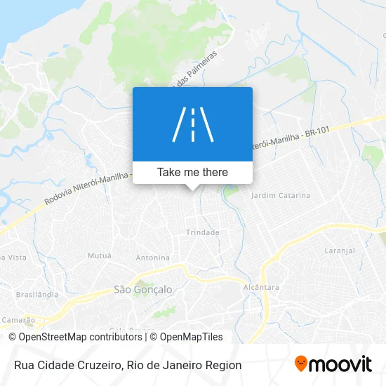 Rua Cidade Cruzeiro map