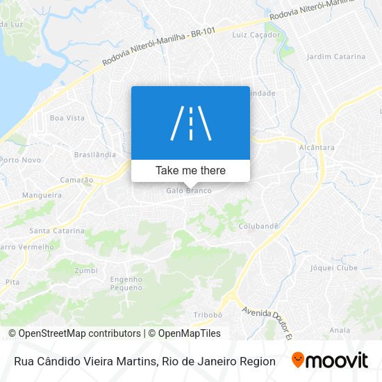 Rua Cândido Vieira Martins map