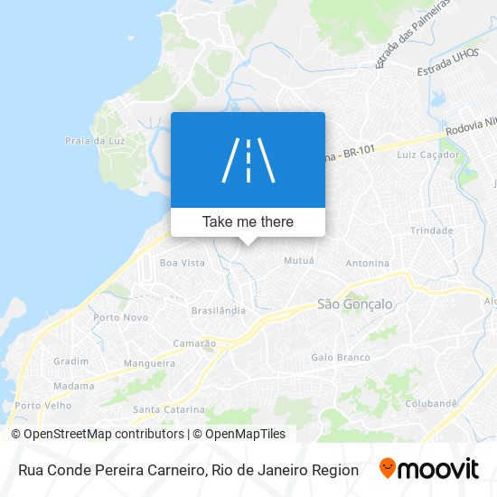 Mapa Rua Conde Pereira Carneiro