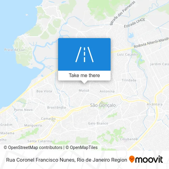 Rua Coronel Francisco Nunes map