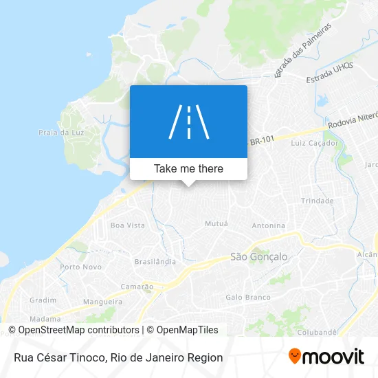 Rua César Tinoco map