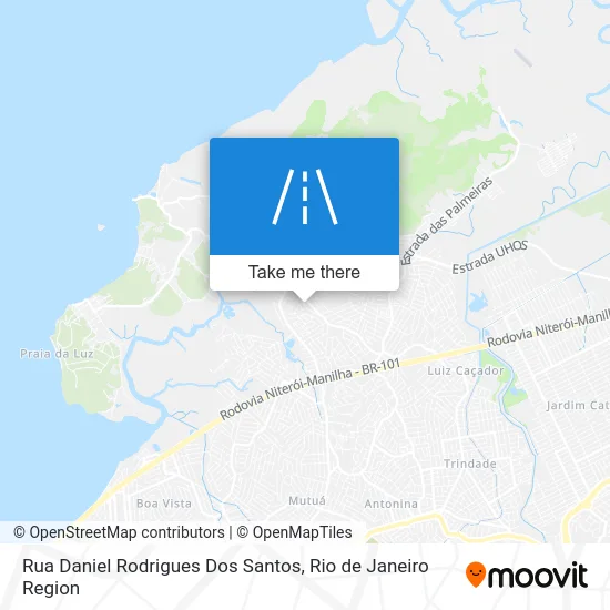 Rua Daniel Rodrigues Dos Santos map