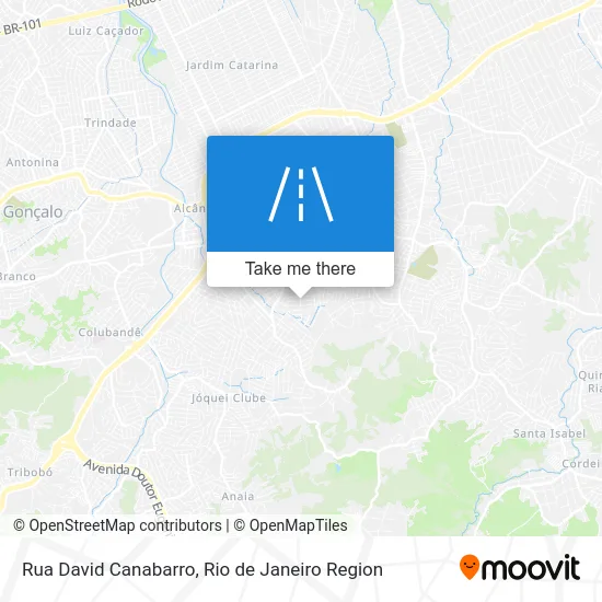Rua David Canabarro map