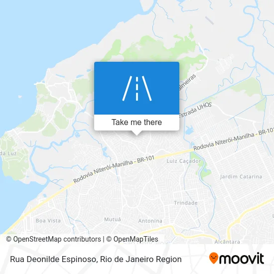 Rua Deonilde Espinoso map