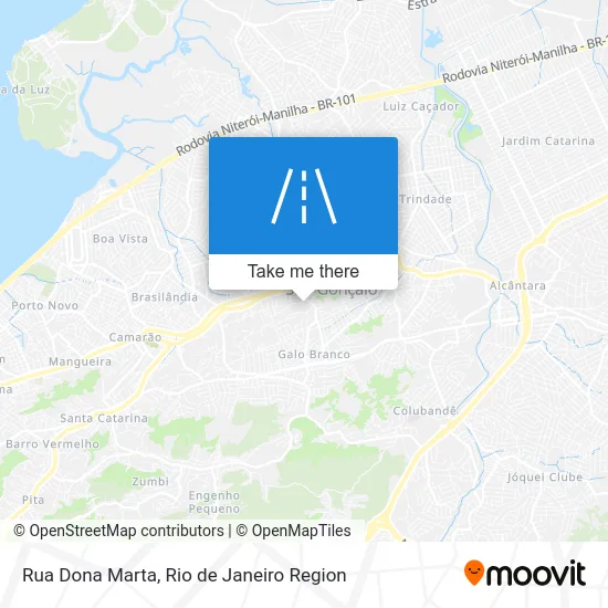 Rua Dona Marta map