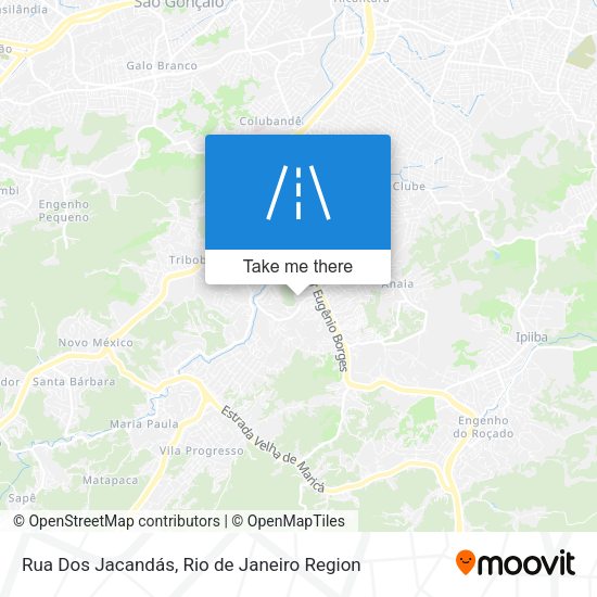 Rua Dos Jacandás map