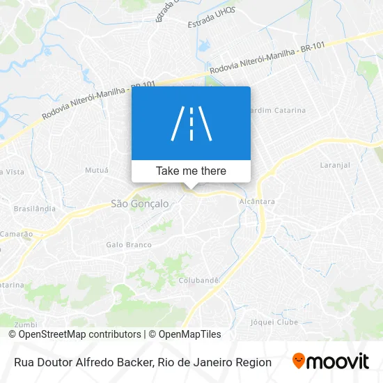 Rua Doutor Alfredo Backer map